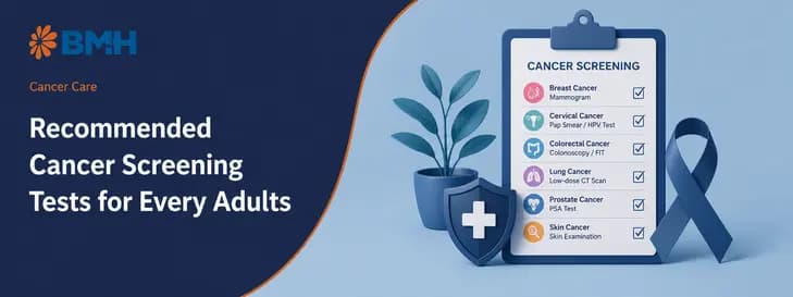 Recommended Cancer screening tests 1