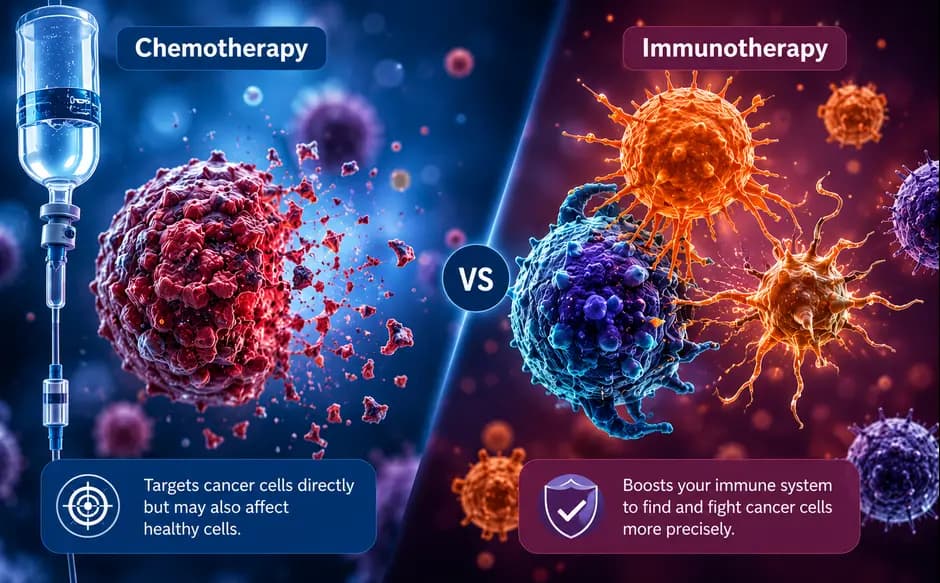 Difference Between Chemotherapy and Immunotherapy in Cancer Treatment